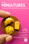 Atelier miniatures Montréal - Viennoiseries en pâte polymère | 4 octobre