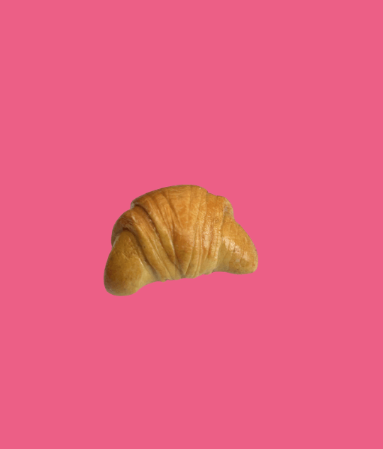 Un Croissant S'il Vous Plaît - Miniature Croissant fridge magnet - Handmade Polymer Clay